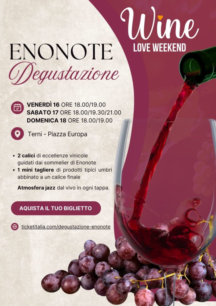 Enonote degustazione Wine Love Weekend