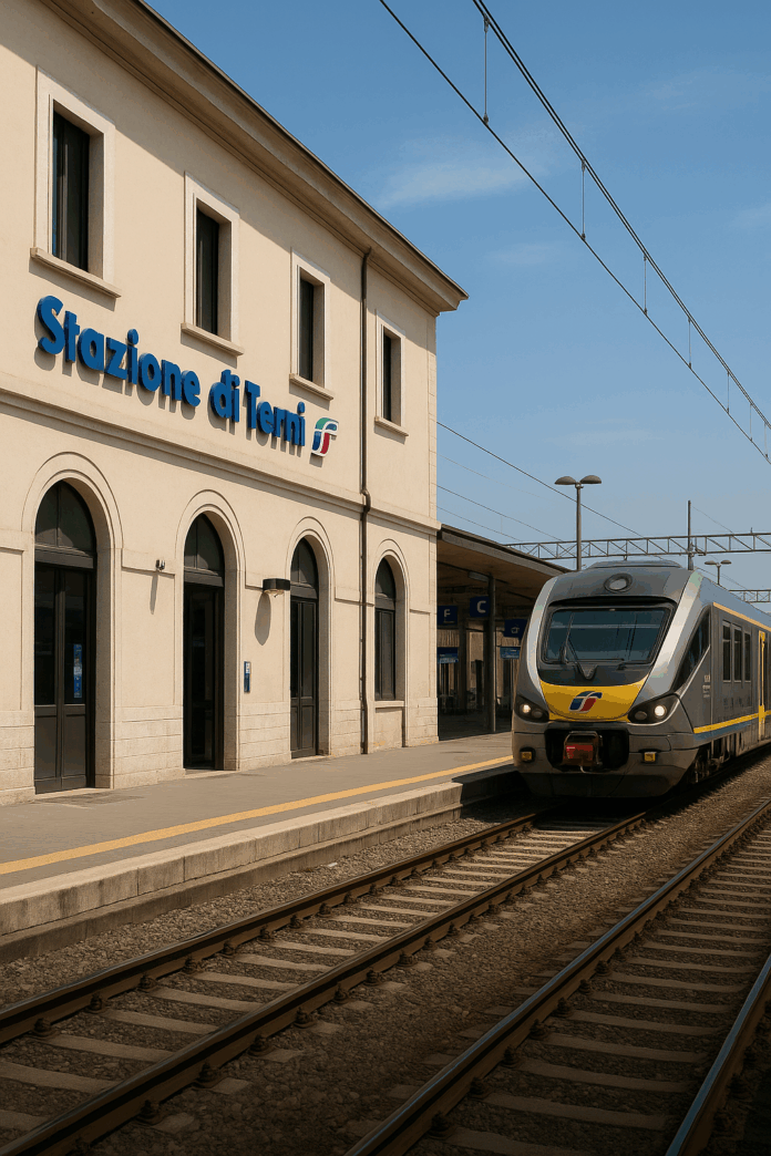Stazione di Terni immagine generata dalla ai