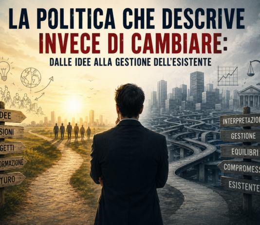 LA POLITICA CHE DESCRIVE INVECE DI CAMBIARE: DALLE IDEE ALLA GESTIONE DELL’ESISTENTE